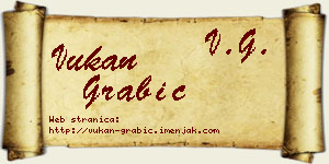 Vukan Grabić vizit kartica